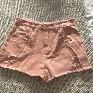 Light peach shorts